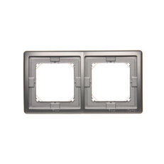 Rámeček 2-násobný IP44 s těsněním, Inox BMR2B/21