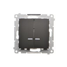 Spínač sériový IP44, s orientačním LED, řazení 5So, 10AX, 250V,černá matná.