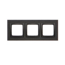 Rámeček 3 -násobný Simon 54 Nature, IP20/IP44, kovový inox dark DRN3/83