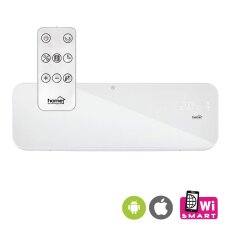 Smart PTC nástěnné topidlo s LED displejem a DO, WiFi, 1000/2000W, sklo 5005619
