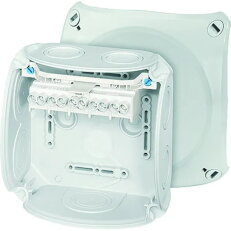 Kabelova rozvodka 1,5-6 mm2 3f, 10 mm2 1f, 5pol. svorka HENSEL DK 0606 GZ
