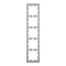 Rámeček Merten D-Life, pětinásobný, stainless steel, plast MEG4050-6536