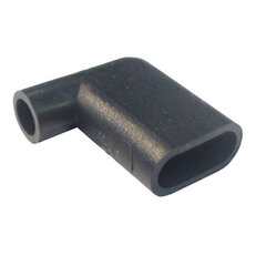 Kryt objímky úhlový jednop. 63mm PVC čer