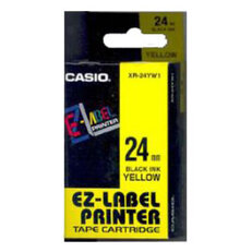 XR-24YW1 Páska CASIO originální plastová samolepicí šíře 24mm,návin 8m