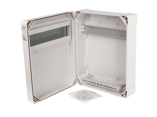 Skříň FlatBOX 5813 IP65 13mod. na omítku průhl. dveře 340x270x120mm FAMATEL 5813