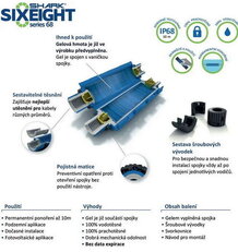 Gelová spojka SHARK 6803A (SHARK SIXEIGHT IP68) 5x (10-25mm2) pro Cu/Al, 0 6/1kV