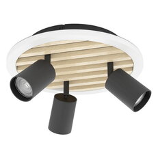 DL/LED GU10X3 SW/HOLZ 300 CEMBRANO