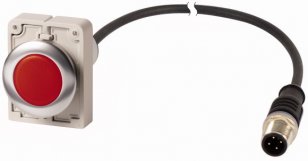 Eaton C30C-FL-R-24-P5 Kompaktní zapuštěná signálka, 24V AC/DC, červená