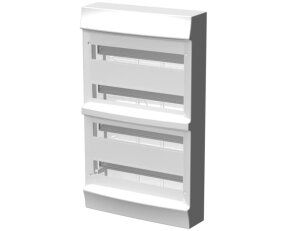 Nástěnná rozvodnice ABB IP41/72M, Mistral41W bez. N/PE, bez dvířek