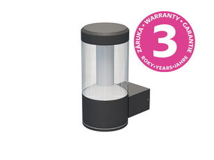 Venkovní nástěnné LED svítidlo BELLA N, antracit 9W IP54 PANLUX PN42100026