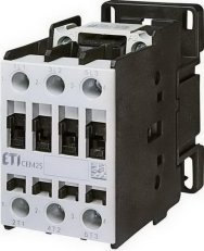 Motorový stykač CEM25.01-110V-50/60Hz, 3p, 3xNO+1xNC,45A/25A ETI 004645112
