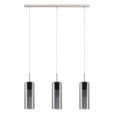 Závěsné svítidlo SELVINO 3xE27 matný nikl/černá-transparent 45W IP20 EGLO 98695