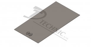ZD 02 Zemnící deska s příložkami na pásku i drát - 500x1000 mm DT TECHNIC 104020