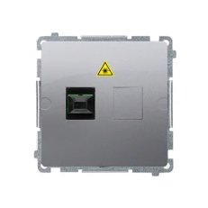 Světlovodná/optická zásuvka samostatná SC/APC Inox KONTAKT SIMON BMGS1.01/21