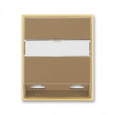 Kryt dvojzásuvky telefonní 5013E-A00215 25 kávová/led. opálová Element ABB