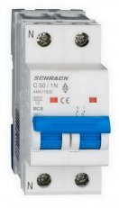 Instalační jistič AMPARO 6kA, C 50A, 1+N SCHRACK AM617650--