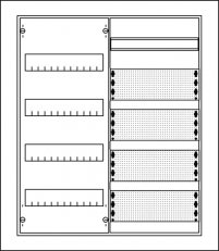 Zapuštěná rozvodnice ABB U42MMW rozvodnice media WiFi