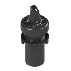 Potenciometr E6, 2,2 kOhm, černý plast. kroužek PIZZATO E61DM02K2-D111