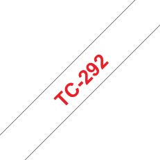 Páska BROTHER TC-292, bílá/červená (9mm)