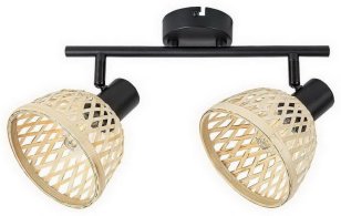 Rattan E14 2xMAX 40W IP20 matná černá RABALUX 3134