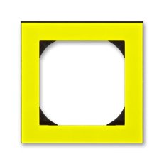LEVIT Jednorámeček s otvorem 55x55 žlutá/kouřová černá ABB 3901H-A05510 64