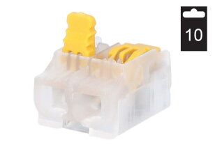 Svorka krabicová páčková SLC 2/10 univerz., bezšroubová 2x0,2-4mm2 1075210