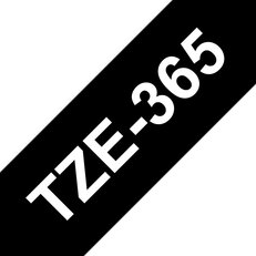 Páska BROTHER TZe-365, černá/bílá (36mm, laminované)