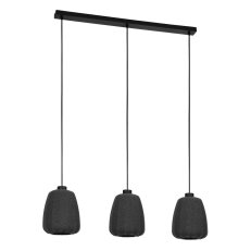 Závěsné svítidlo BARLASTON 3xE27 černá/šedá 3X40W IP20 EGLO 43962