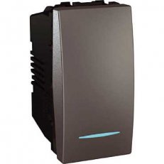 Unica Spínač orientační kontrolka ř.1So,16A 1modul Grafit SCHNEIDER MGU3.161.12N