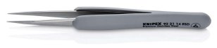 KNIPEX gumová pinzeta ESD nerezová ocel 130 mm 92 21 14 ESD
