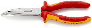 Půlkulaté kleště s břity (úzké ploché kleště) 200 mm KNIPEX 26 26 200 SB