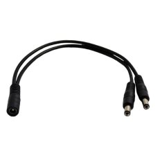 Napájecí konektor pro LED pásy 5,5mm rozbočka 1x zdířka 2x konektor sáček 1 pár