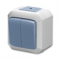 ABB Variant+ 3558N-C87510 M Ovládač zapínací dvojitý,řazení 1/0+1/0,IP54