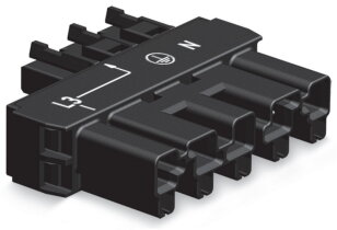 Spojka 5pól./3pól. Kód. A černá WAGO 770-903