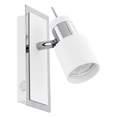 Bodové svítidlo s vypínačem DAVIDA chrom/bílá 4,6W IP20 EGLO 92084