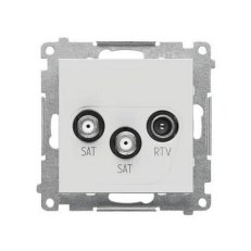 TASK2.01/114 Zásuvka anténní SAT+SAT+RTV
