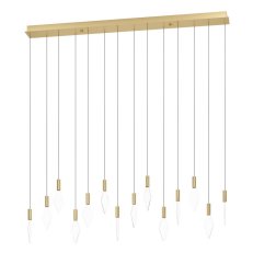 Závěsné svítidlo MIRADOR LED mosaz/TRANSP. 14X3,3W EGLO 390362