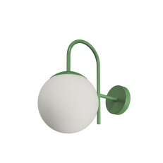 Přisazené svítidlo se skleněným stínidlem OSMONT ANCHA 2 7W IP40 E27 zelená