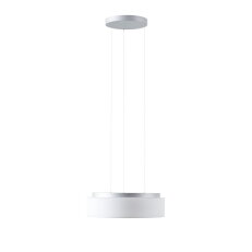 Závěsné LED svítidlo se skleněným stínidlem ERIS LE3 34W IP40 DALI 3K stříbro