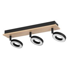Bodové svítidlo RIELVES LED dřevo/černá/bílá 3X4,2W IP20 EGLO 901204