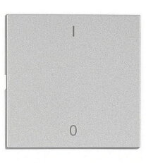 Kryt spínačů a ovladačů, symbol 1/0, stříbrný SCHRACK EV122217--