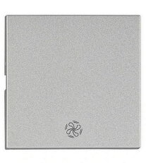 Kryt spínačů a ovladačů, symbol ventilátor, stříbrný SCHRACK EV122206--