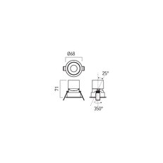XPIT RND. ADJ. RECESSED SPOT LIGHT 6.8W