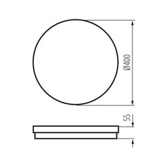 Přisazené LED svítidlo BENO ECO 40W CCT O B, KANLUX 38387