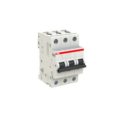 S203-D25 3 fázový jistič 25 A char. D 6kA ABB 2CDS253001R0251