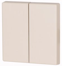 CWIZ-02/02 Kryt RF tlačítka 2x1/2 55x55mm Krémová matná Eaton 126047