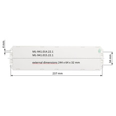 Napájecí zdroj 75W, DC24V, IP20, řízení DALI2 a tlačítko, 4 CH, DT8