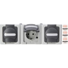 131356005 Surface mount, earthed socket