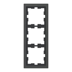 Rámeček Merten D-Life sklo trojnásobný, Onyx Black, Sklo SCHNEIDER MEG4030-6503