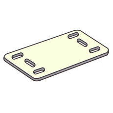 Identifikační štítek přírodní, rozměr 40x20mm PA, typ MT2, ID150 ID 40x20